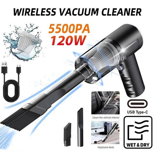 Handheld Wireless Vacuum Cleaner - Dry & Wet Use