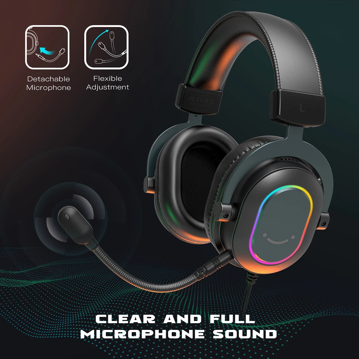 Fifine Dynamic Headset 7.1 Surround Sound