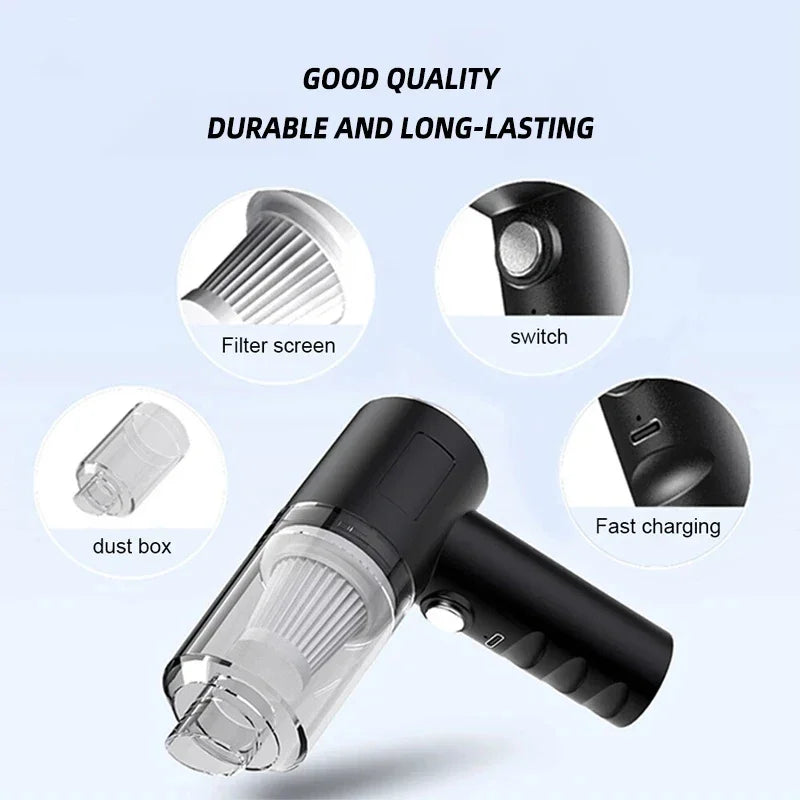 Handheld Wireless Vacuum Cleaner - Dry & Wet Use